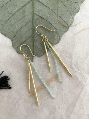 Pendientes Saura Amazonita