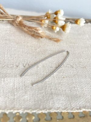 Pendiente Hilo Plata