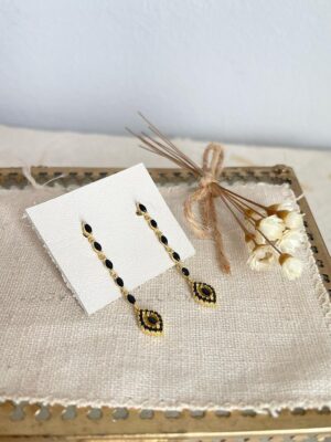 Pendiente Marquesa Negro