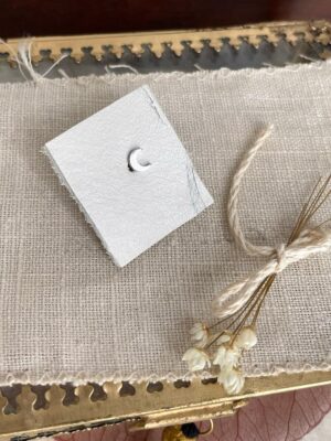 Pendiente Luna Plata