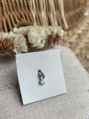 Pendiente Mini Eslabon Plata