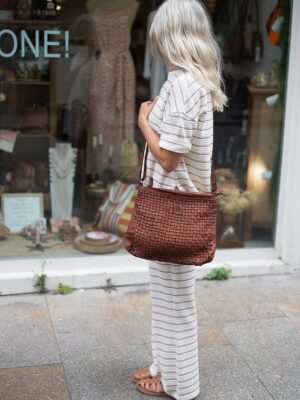 Bandolera Trenzada Cuero