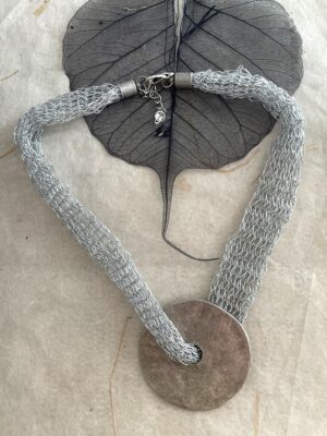 Collar Malla Plateado