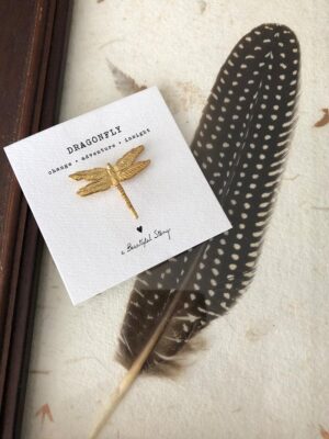 Broche Libelula Dorado