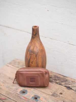 Monedero Cremallera Cuero