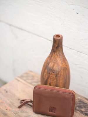 Carterita Cremallera Cuero