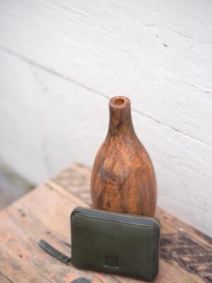 Carterita Cremallera Verde