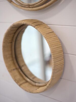Espejo Bambú Redondo
