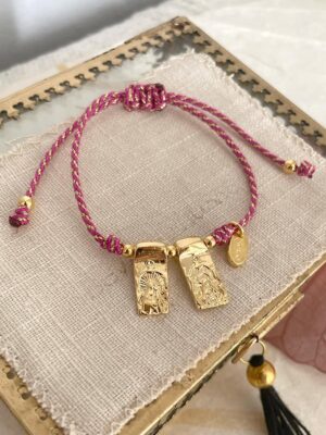 Pulsera Escapulario Frambuesa